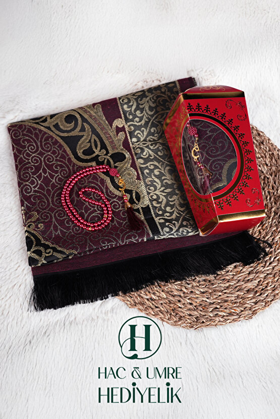 Seccade Tesbih Seti | Seccade Seti | Hediyelik Seccade | Hac Umre Hediyesi | Umre Dönüşü Hediye