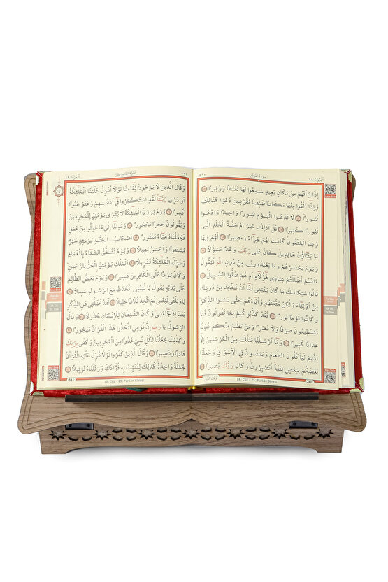 Ahşap Hediyelik Kuran Kutusu - Lüks Kuran Okuma Sehpası - Rahleli Ahşap Kuran Kutusu