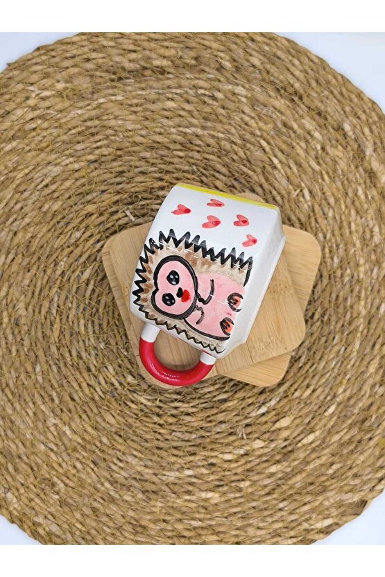 2 Adet El Yapımı Seramik Kupa