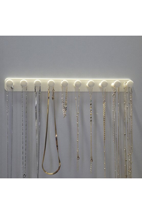 Takı Kanca Rayı Organizer Askılık 10 Bölmeli Askılık