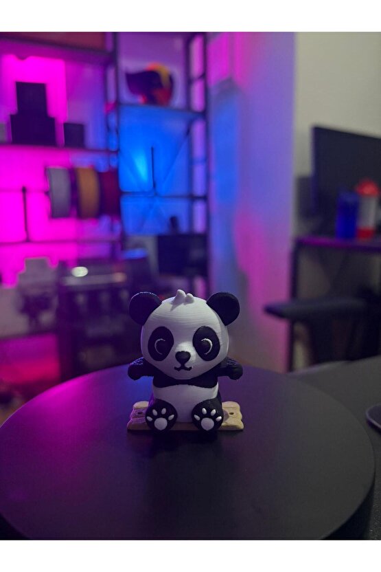 Salıncaklı Panda Araba Süsü, Dikiz Aynası Süsü, Tatlı Panda Dekoru, Araç Aksesuarı