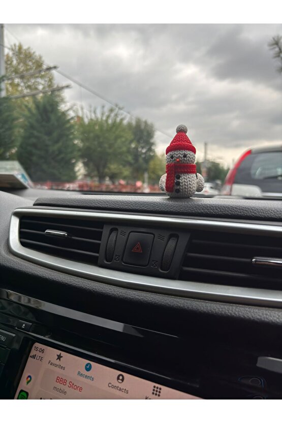 Kardan Adam Araba süsü - Araç İçi Aksesuar Sevimli Kardan Adam Figürü