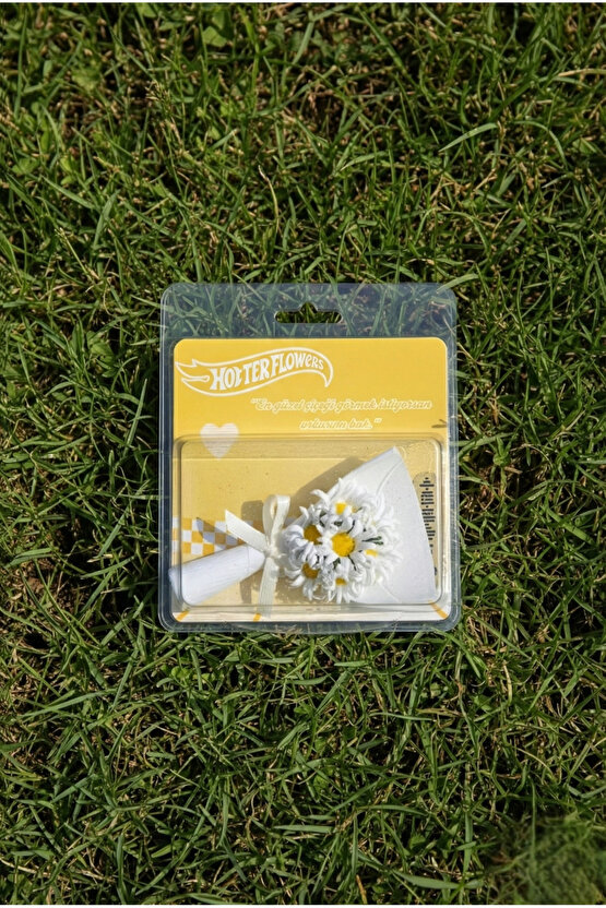 Aynalı Minik Buket Sevgiliye Özel Hediye Minik Beyaz Papatya Buketi