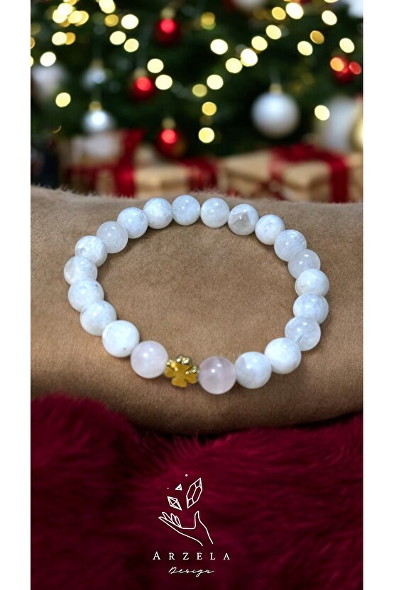 Doğal Taş AY TAŞI ve PEMBE KUVARS KENDINI SEV