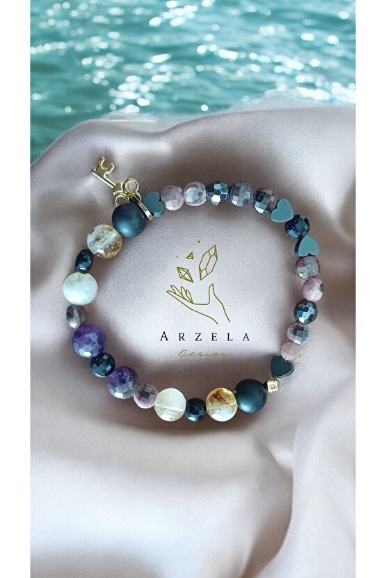 Doğal Taş Bileklik Kalbin Şifasi Huzur Ve Sevgi Bilekliği