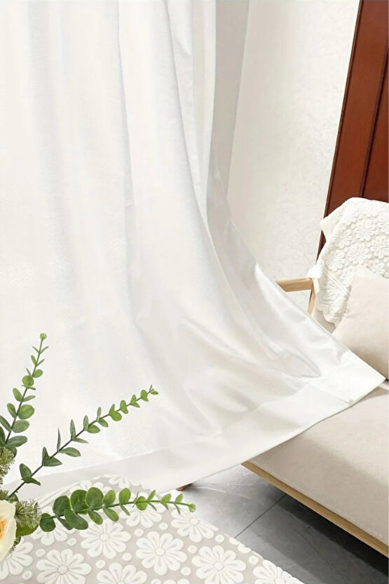 Guneslik Perde Krem Renk (ATLAS SATEN GUNESLIK) Ozel Olcu Alinir