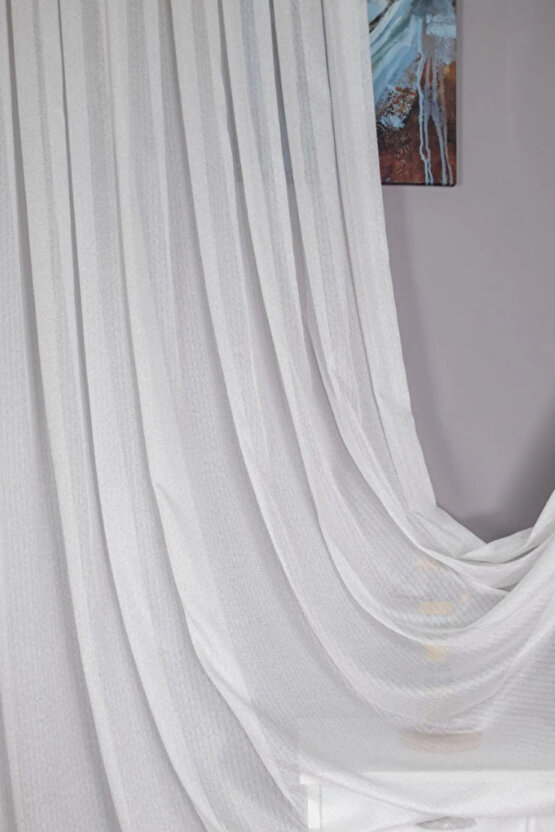 Kar 600 Tül Perde 13 Sık Pile Brıllant (kar Gibi Zarif Ve Dokumlu Kırısmaz Yıka As )