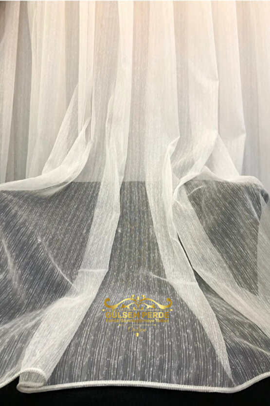 Brillant Keten Şantuk Tül Perde 13 (SIK) Pile Ozel Olcu Yapılır