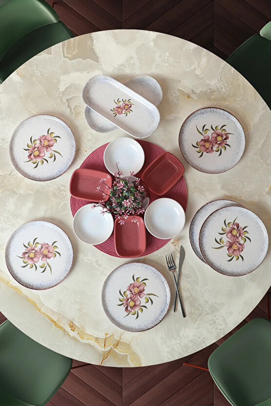 14 Parça 6 Kişilik Kahvaltı Seti