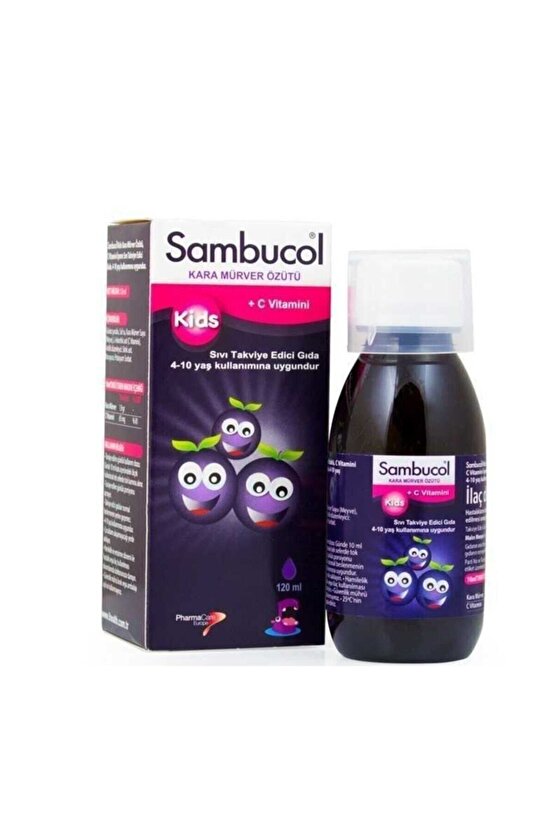 Sambucol Kids Kara Mürver Ekstresi Vitamin C Şurup 120 Ml