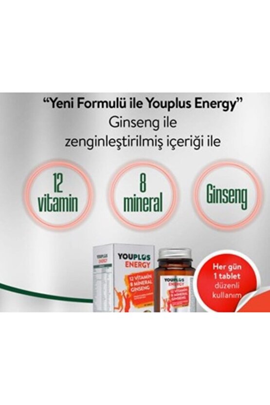 Youplus 12 Vitamin 8 Mineral Ginseng 30 Tablet