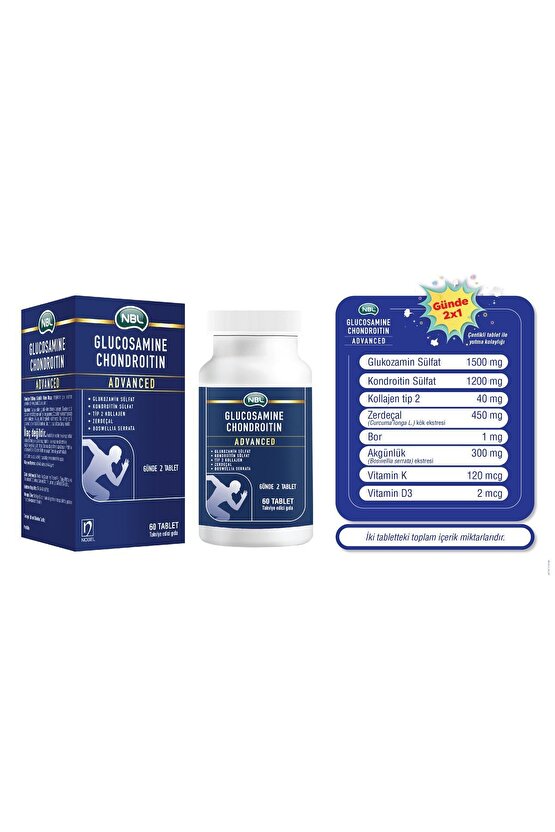 Glukozamin Kondroitin Advanced 60 Tablet