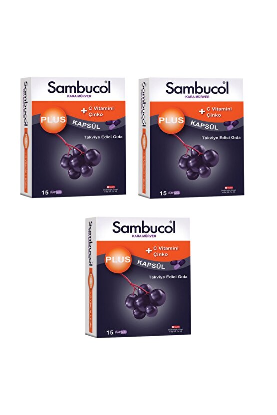 Plus C Vitamini & Çinko 15 Kapsül 3 Adet
