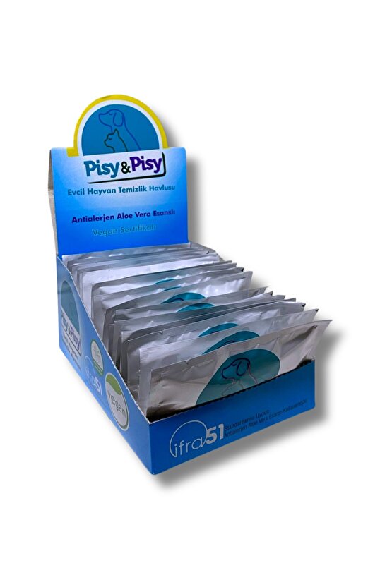 EVCİL HAYVAN TEMİZLİME HAVLUSU (20 ADET TEKLİ)