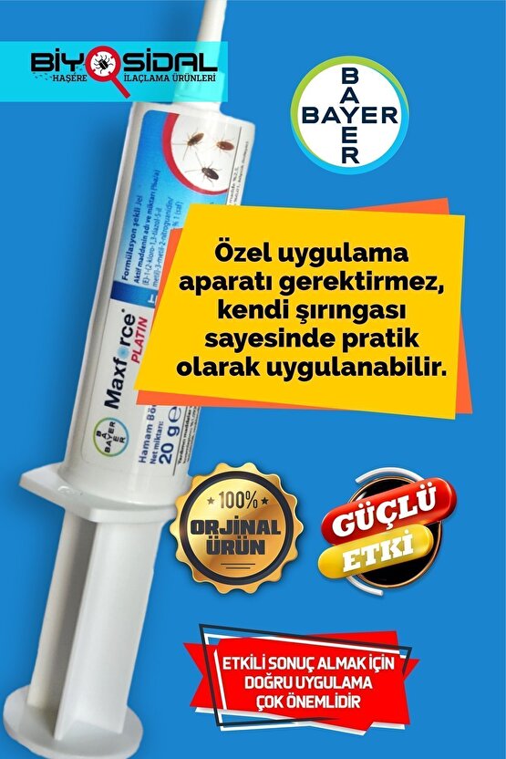 Maxforce Platin Hamamböceği Jeli 20gr X 3 Adet ( 2027 )