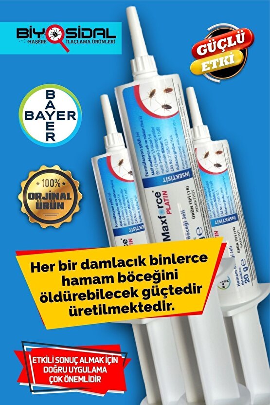 Maxforce Platin Hamamböceği Jeli 20gr X 3 Adet ( 2027 )