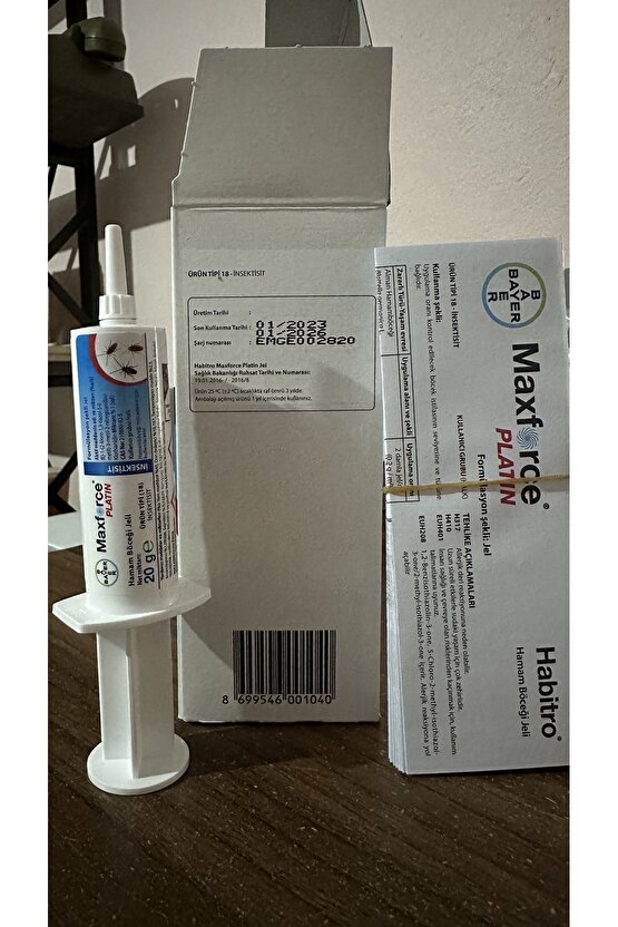 Maxforce Platin Hamam Böceği Ilacı Jel 20 gr 3lü Paket Skt 2027