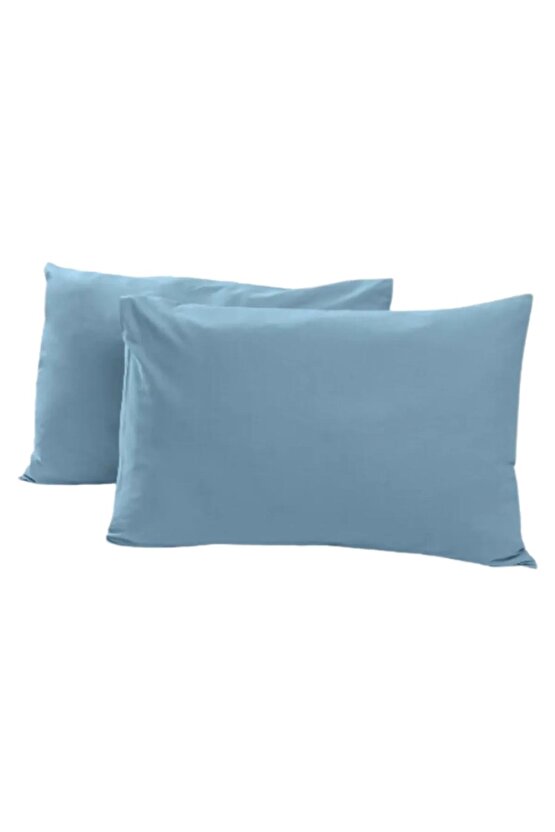 %100 Cotton ( Pamuk) 2 Adet 50x70 Cm Petrol Rengi Yastık Kılıfı Pillow Case