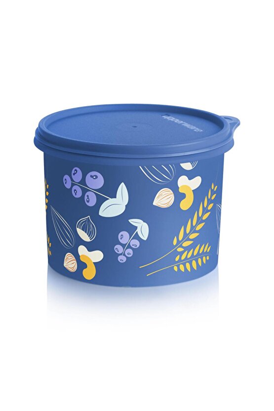 Renkli Yuvarlak Gıda Saklama Kabı 1.1 Lt Ah