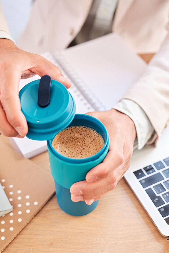 2li Hep Yanımda Kupam Suluk Ve Matara Mavi 490 ml