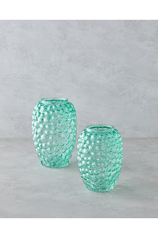 Ella Vazo 25 cm Yeşil