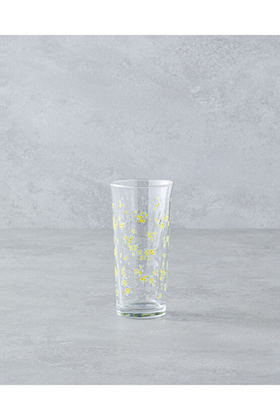 Petal Cam 3lü Bardak 290 ml Sarı