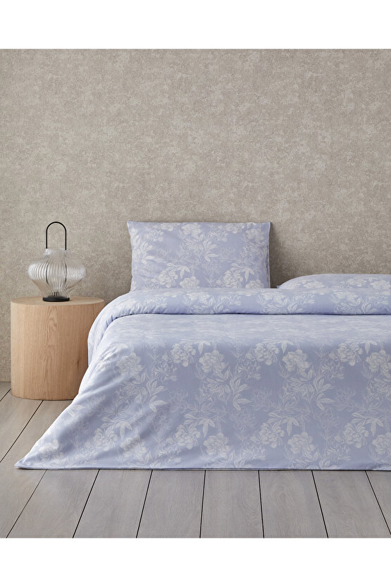 Floral Vine Kolay Ütülenir Çift Kişilik Nevresim Takımı 200x220 cm Lila