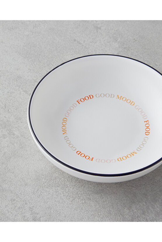 Good Mood Seramik Çerezlik 13 cm Turuncu-Siyah