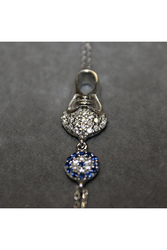 Taşlı Nazar Boncuklu Ayakkabı Bileklik