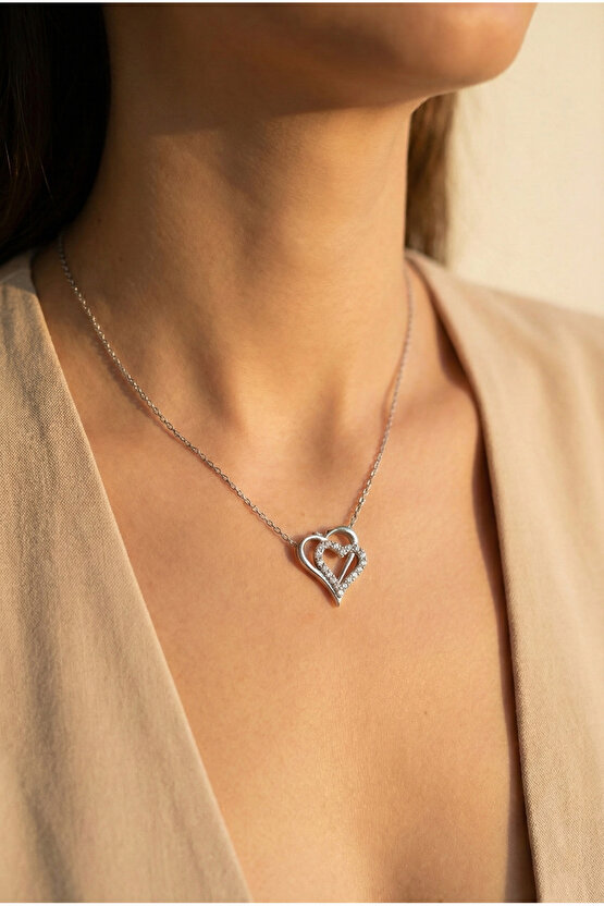 Ikili Kalp Kolye