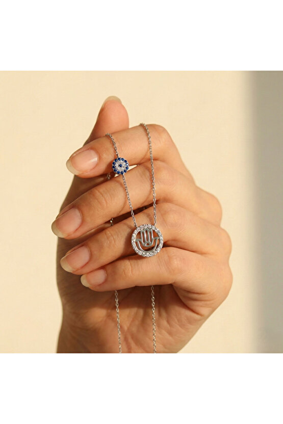 Taşlı Fatma Eli Kolye