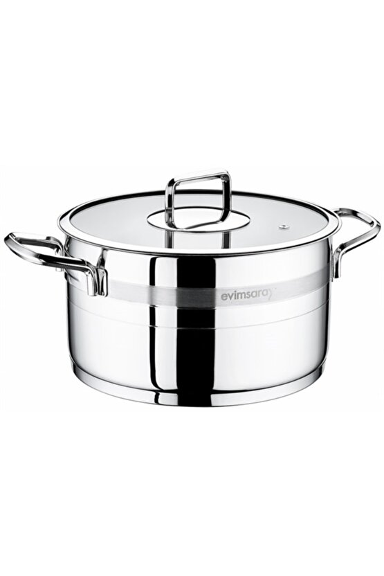 Safir 24 Cm Paslanmaz Çelik Derin Tencere