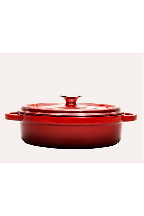 Demir Döküm Basık Tencere 28 Cm