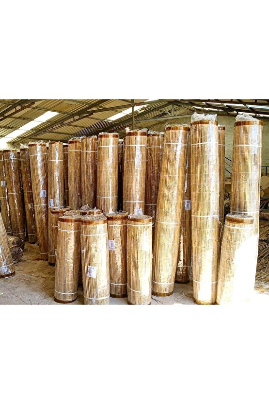 Doğal Bambu Kamış Hasır Çit Gölgelik 3 Metre X 5 Metre
