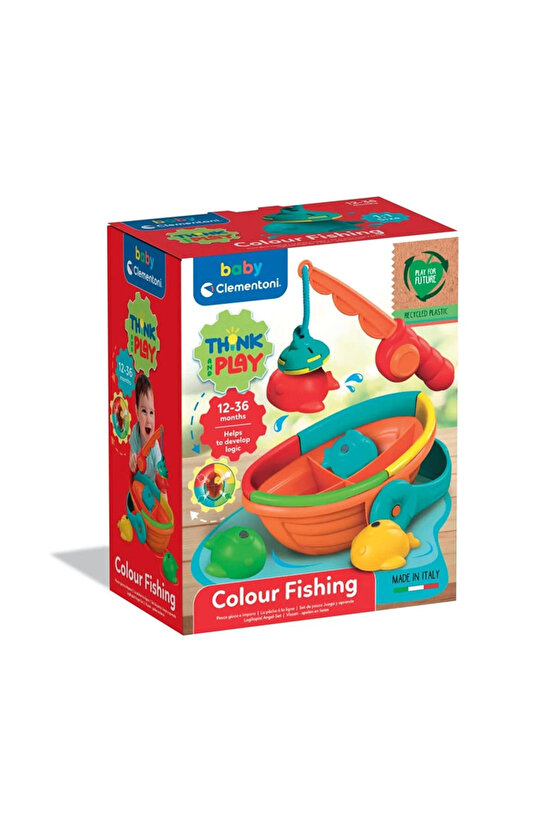 Oyuncak 12-36 Ay Bebekler İçin Manyetik Oltalı Balık Tutma Oyunu Renkli Balıklar Oyuncağı
