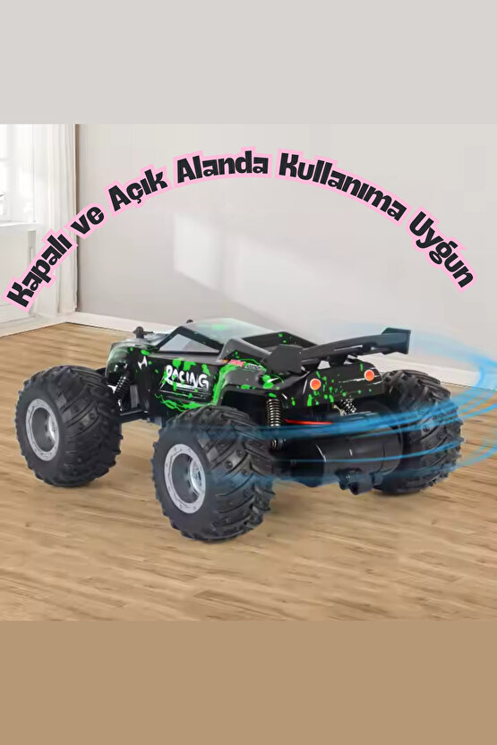 2.4 GHz Uzaktan Kumandalı Şarjlı Araba Full Fonksiyon Işıklı 1:18 High Speed Off Road 40 Dk. Sürüş