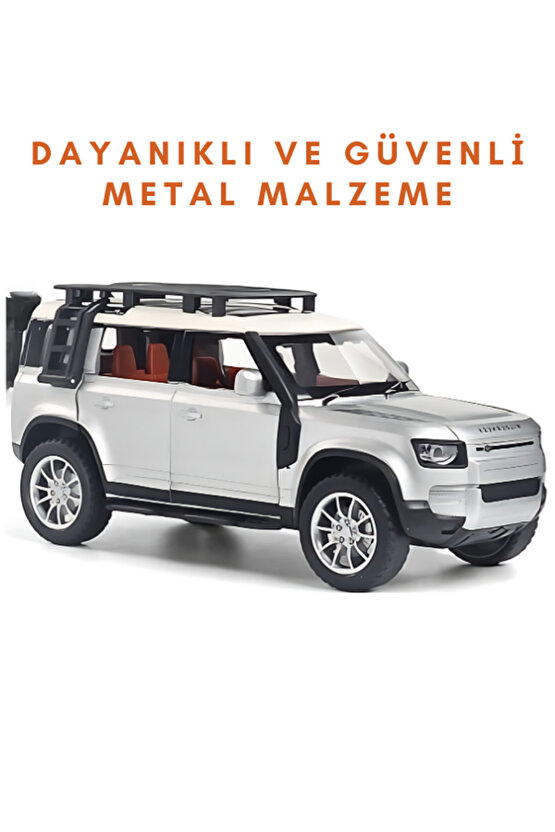 Çek-Bırak Lüks Range, Buhar Çıkaran Sesli Işıklı Kapıları ve Bagajı Açılabilen Oyuncak Araç Die-Cast