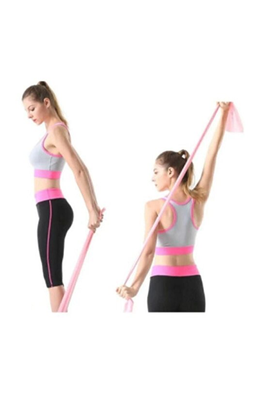 3 Lü Pilates Bandı Seti Direnç Hafif Orta Sert 3lü Set Pilates Lastiği