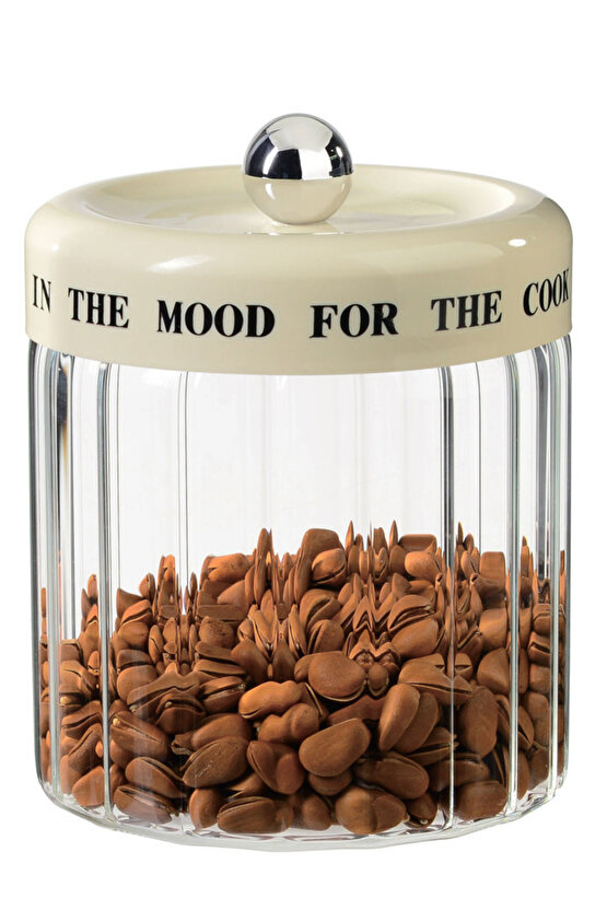 1100 ml Cam Saklama Kavanozu 12x19 cm – Hava Geçirmez Kapaklı Cam Mutfak Kavanozu