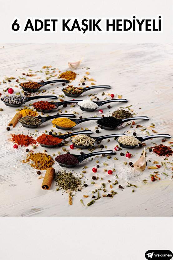 12li 1200ml Sızdırmaz Dikdörtgen Erzak Saklama Kabı Seti 20 Adet Etiket - 6 Adet Kaşıklı- 1.2 Litre