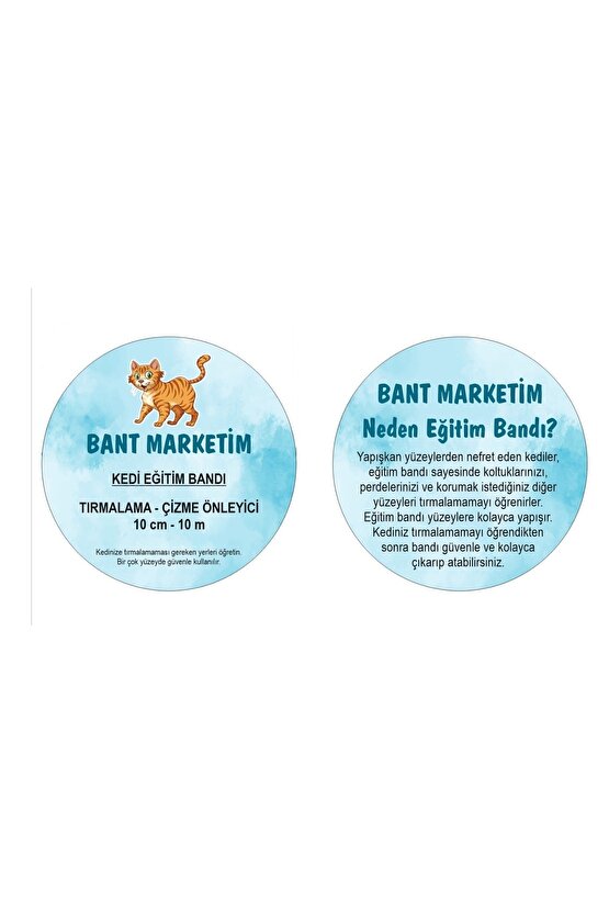 Kedi Caydırıcı Eğitim Bandı, Mobilyalar Için Tırmalamaya Karşı Önleyici, %100 Şeffaf10 Cm X 10 Mt