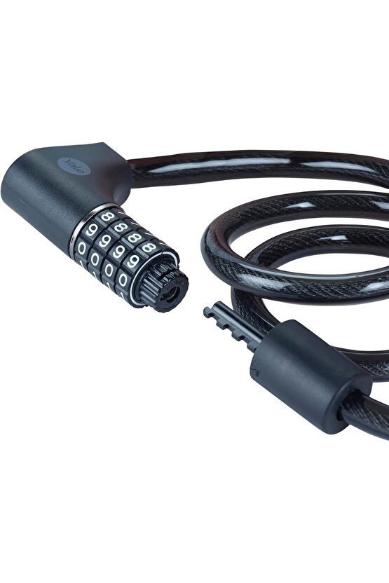 Essential Kablolu Bisiklet Kilidi  1000mm  Şifreli ve  Anahtarlı YCC0121002