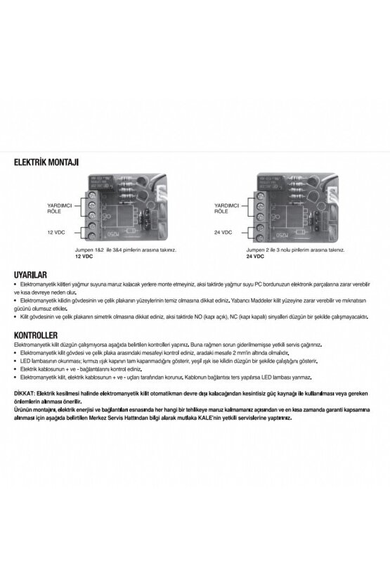 Elektromanyetik Kilit - 500 kg KD05080-101