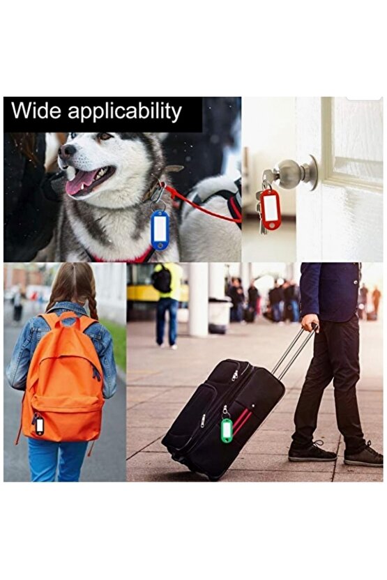 Plastik Anahtarlık 25li Paket Karışık Renk