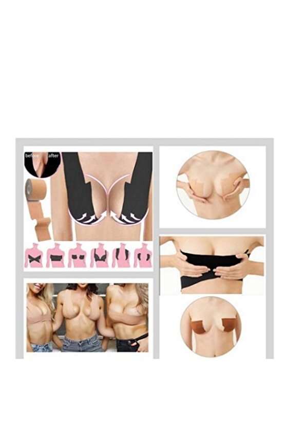 Medikal Göğüs Sabitleyici Dikleştirici Ve Şekillendirici Siyah Renk 5cmx5metre