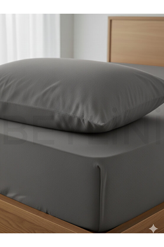 Lastikli Yatak Çarşaf Seti Yastık Kılıflı Örtü Pamuk Dayanıklı Yırtılmaz Tek Çift Kişilik