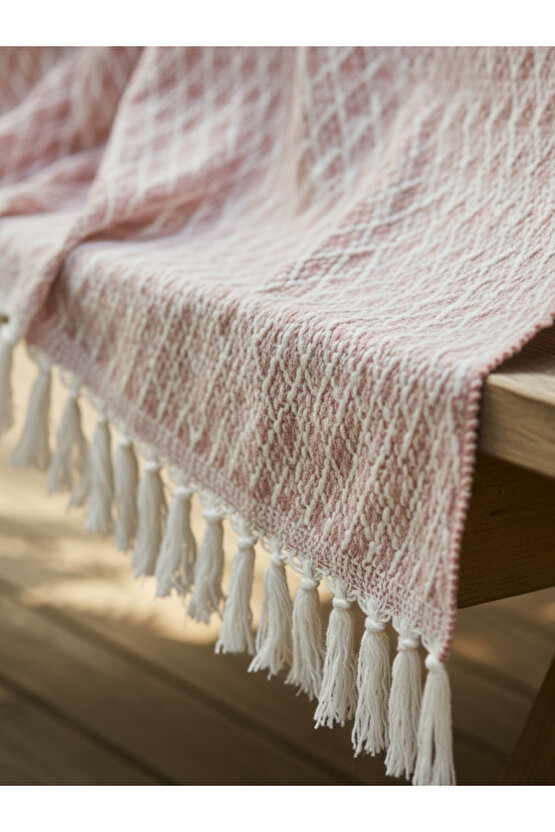 Çok Amaçlı Örtü Koltuk Çekyat Kilim Yatak Piknik Örtüsü Zemin Kaplama Yıkanabilir Saçaklı 170x200 CM