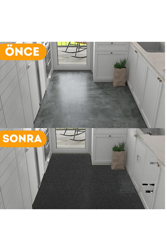 Kendinden Yapışkanlı Halıfleks Keçe Kaymaz Ev Tekne Ofis Yat Denizlicik Marina Karo Halısı 50x50 CM