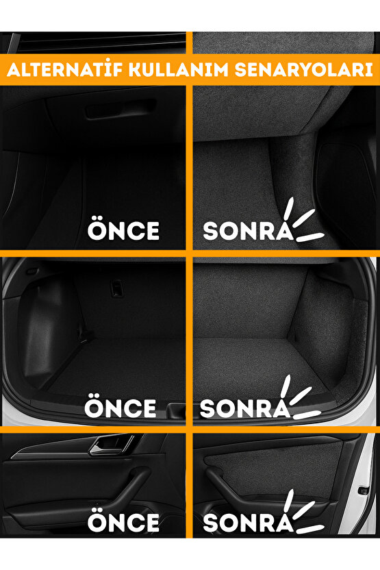 Kendinden Yapışkanlı Bagaj Kaplaması Keçe Oto Zemin Kapı Çatı Dayanıklı Uzun Ömürlü Araç Kaplama 3mm