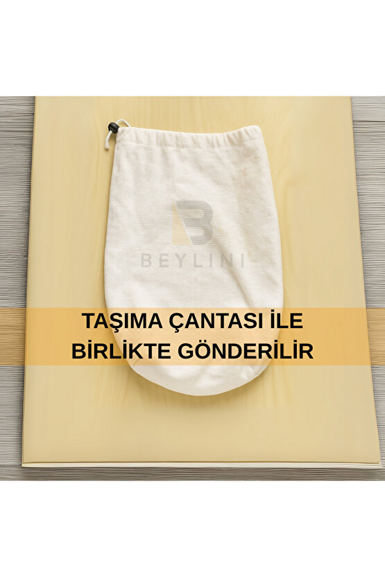 BEYLİNİ Pamuk Kamp Hamağı 180KG Taşıyabilir Çift Halat Dayanıklı Taşınabilir Çantalı Hamak 230CM